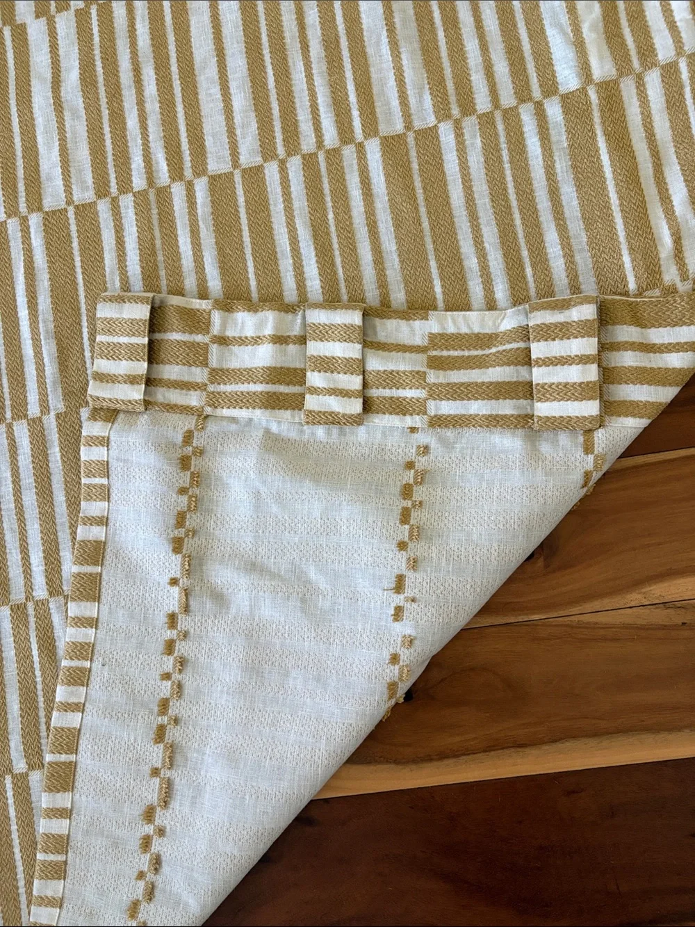 West Elm Textured Stripe Curtain Panel 48” x 84”
